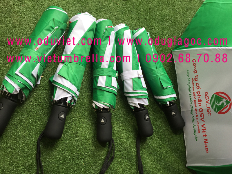 xưởng sản xuất ô dù cầm tay in logo quảng cáo
